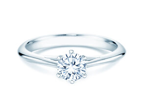 Verlovingsring Heaven 6 in 18K witgoud met diamant 0,50ct D/IF