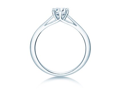 Verlovingsring Heaven 6 in 18K witgoud met diamant 0,50ct D/IF