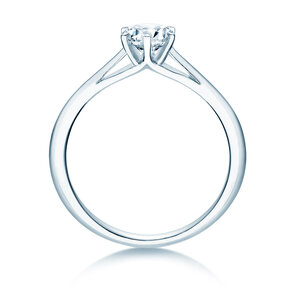 Verlovingsring Heaven 6 in 18K witgoud met diamant 0,50ct D/IF