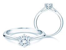 Verlovingsring Heaven 6 in platina 950/- met diamant 0,50ct G/SI