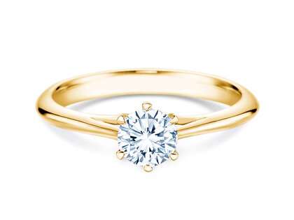 Verlovingsring Heaven 6 in 9K geelgoud met diamant 0,50ct H/SI