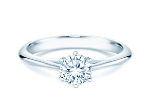 Verlovingsring Heaven 6 in 9K witgoud met diamant 0,60ct H/SI