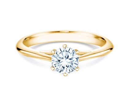 Verlovingsring Heaven 6 in 14K geelgoud met diamant 0,60ct G/SI