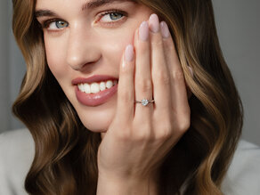 Verlovingsring Heaven 6 in 9K witgoud met diamant 0,75ct G/SI
