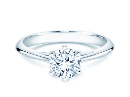 Verlovingsring Heaven 6 in 14K witgoud met diamant 1,25ct H/SI