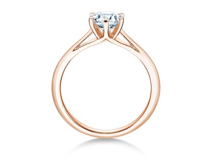 Verlovingsring Heaven 6 in 14K roségoud met diamant 1,00ct G/SI
