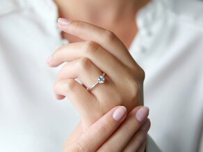 Verlovingsring Heaven 6 in 9K geelgoud met diamant 0,75ct G/SI