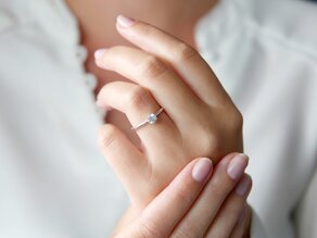 Verlovingsring Heaven 6 in 14K geelgoud met diamant 0,40ct H/SI