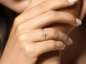 Verlovingsring Heaven 6 in 14K geelgoud met diamant 0,25ct G/SI