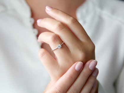 Verlovingsring Heaven 6 in platina 950/- met diamant 0,40ct G/SI