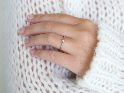 Verlovingsring Heaven 6 in zilver 925/- met diamant 0,05ct H/SI