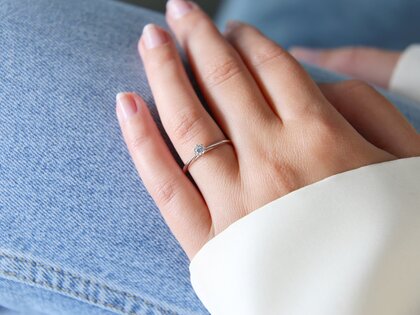 Verlovingsring Heaven 6 in zilver 925/- met Lab-grown diamant 0,15ct E/VS