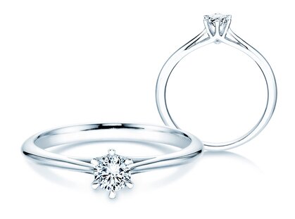 Verlovingsring Heaven 6 in 9K witgoud met Lab-grown diamant 0,25ct E/VS