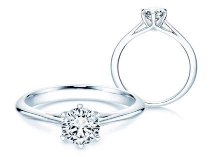 Verlovingsring Heaven 6 in 9K witgoud met Lab-grown diamant 0,75ct E/VS