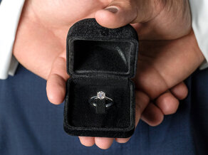 Verlovingsring Heaven 6 in 14K witgoud met diamant 1,25ct H/SI
