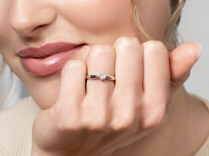 Verlovingsring Joy in 9K geelgoud met diamant 0,25ct G/SI