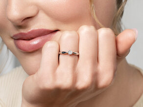 Verlovingsring Joy in 9K geelgoud met diamant 0,25ct G/SI