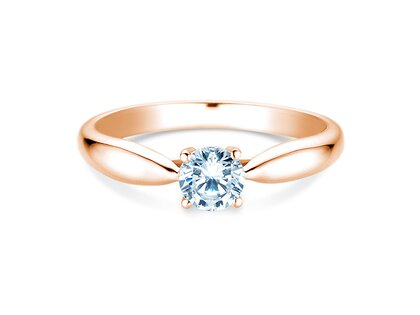Verlovingsring Joy in 14K roségoud met diamant 0,50ct H/SI