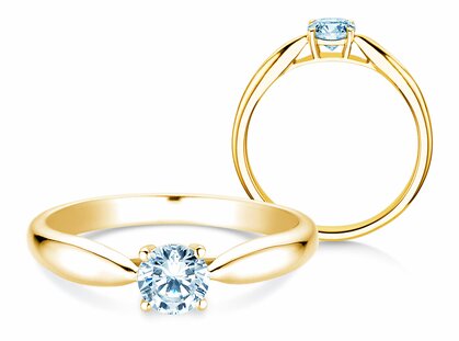 Verlovingsring Joy in 14K geelgoud met diamant 0,50ct G/SI