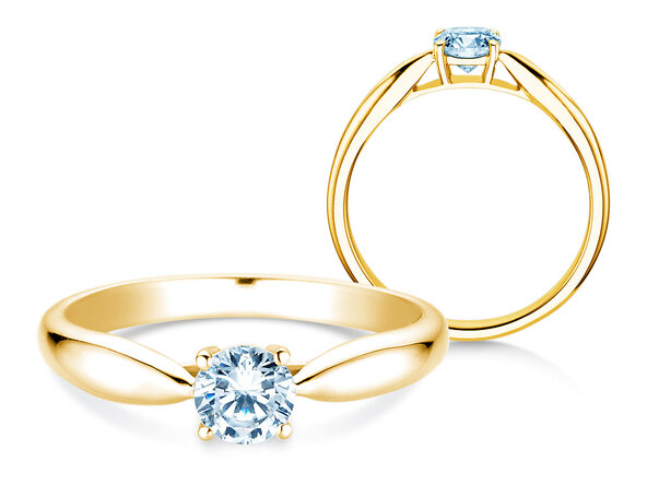 Verlovingsring Joy in 9K geelgoud met Lab-grown diamant 0,25ct E/VS