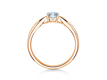 Verlovingsring Joy in 14K roségoud met diamant 0,50ct H/SI