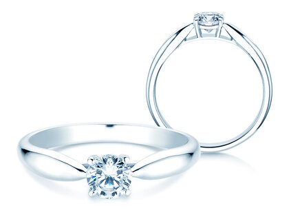 Verlovingsring Joy in 14K witgoud met diamant 0,50ct G/VS