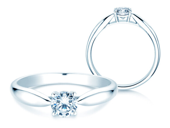 Verlovingsring Joy in 14K witgoud met diamant 0,50ct G/VS
