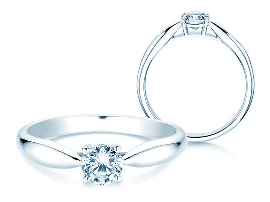 Verlovingsring Joy in 14K witgoud met diamant 0,25ct H/SI