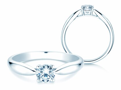 Verlovingsring Joy in platina 950/- met diamant 0,25ct G/SI