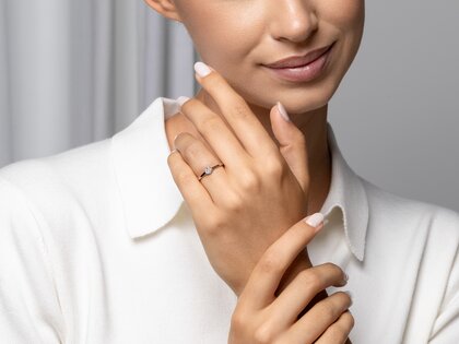 Verlovingsring Madison in 14K roségoud met diamant 0,20ct G/IF