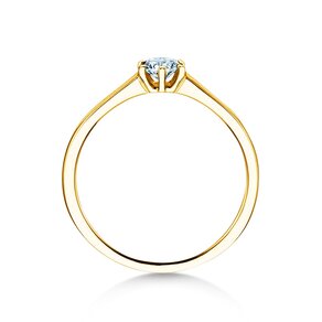 Verlovingsring Madison in 14K geelgoud met diamant 0,15ct H/SI