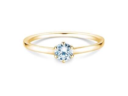 Verlovingsring Madison in 18K geelgoud met diamant 0,25ct G/SI