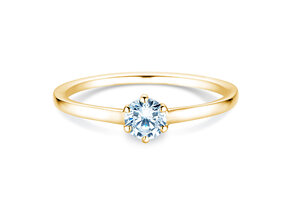 Verlovingsring Madison in 18K geelgoud met diamant 0,25ct G/SI