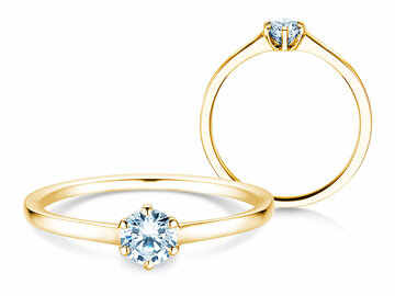 Verlovingsring Madison in 9K witgoud met diamant 0,25ct H/SI