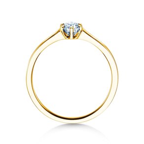 Verlovingsring Madison in 18K geelgoud met diamant 0,25ct G/SI