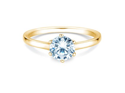 Verlovingsring Madison in 9K geelgoud met diamant 1,00ct H/SI
