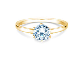 Verlovingsring Madison in 9K geelgoud met diamant 1,00ct H/SI