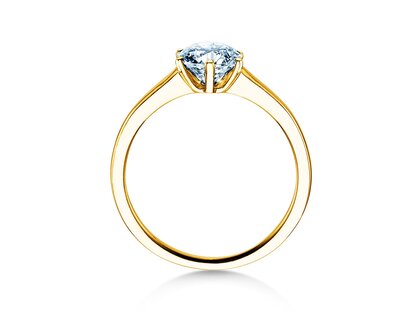 Verlovingsring Madison in 9K geelgoud met diamant 1,00ct H/SI