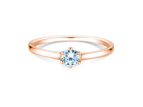 Verlovingsring Madison in 14K roségoud met diamant 0,20ct G/IF