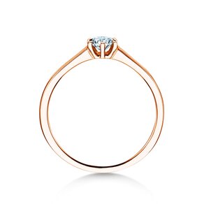Verlovingsring Madison in 14K roségoud met diamant 0,20ct G/IF