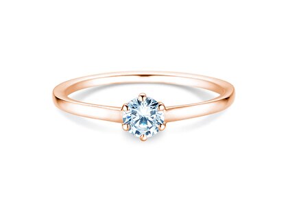 Verlovingsring Madison in 14K roségoud met diamant 0,25ct H/SI