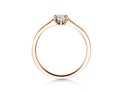 Verlovingsring Madison in 14K roségoud met diamant 0,25ct H/SI