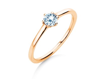 Verlovingsring Madison in 14K roségoud met diamant 0,25ct H/SI