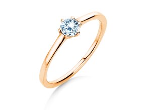 Verlovingsring Madison in 14K roségoud met diamant 0,25ct H/SI