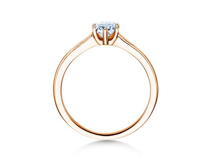 Verlovingsring Madison in 14K roségoud met diamant 0,50ct H/SI