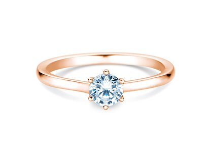Verlovingsring Madison in 14K roségoud met diamant 0,50ct H/SI
