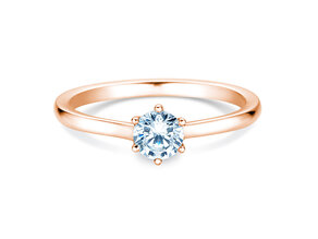 Verlovingsring Madison in 14K roségoud met diamant 0,50ct H/SI