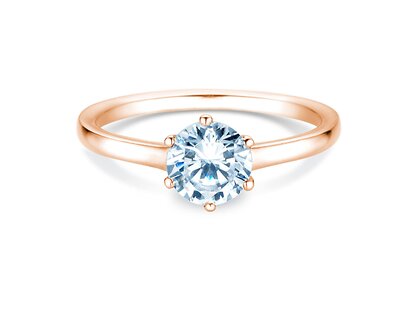Verlovingsring Madison in 14K roségoud met diamant 1,00ct H/SI