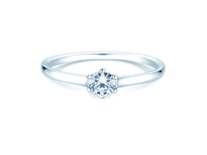 Verlovingsring Madison in zilver 925/- met diamant 0,15ct H/SI