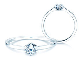 Verlovingsring Madison in 18K witgoud met diamant 0,25ct G/SI